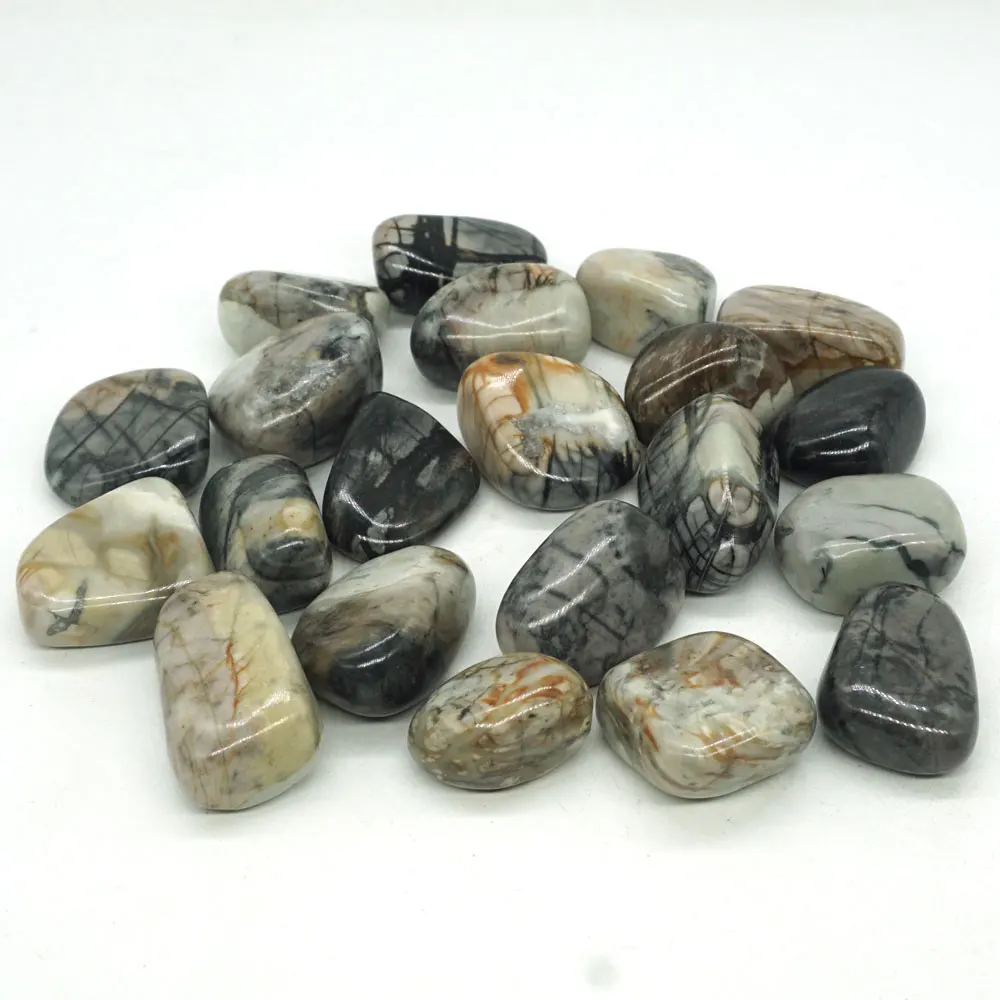 200 г натуральный драгоценный камень Пикассо яшма Кристалл оптом полированный