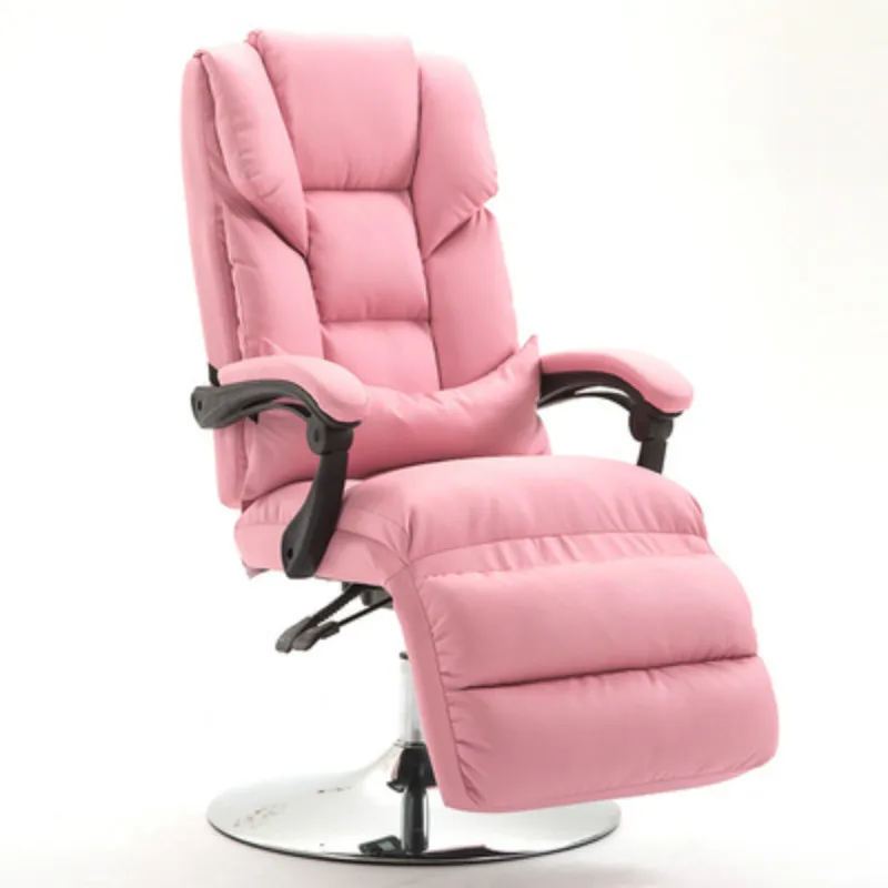

Beauty Pink Chair Reclining Lift Comfortable Salon Mask Stool Reclining Chair Office gaming chairs pink sillas