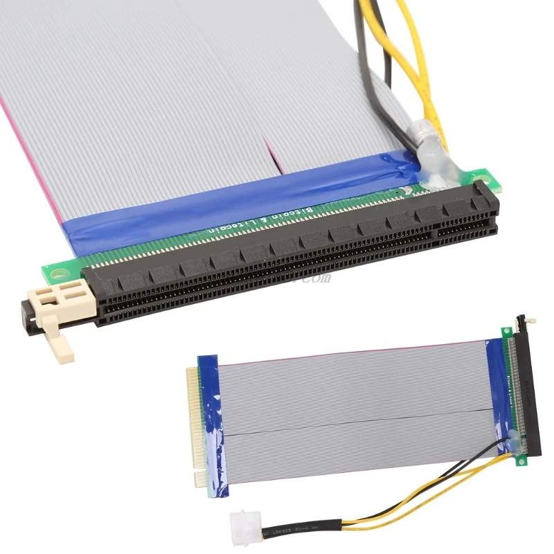 PCI E Express от 16X до удлинительная плата с питанием ленточного удлинителя кабель L059