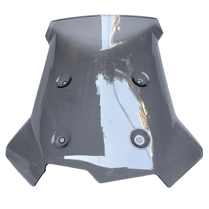 Дымчато серое/прозрачное ветровое стекло 4 мм с монтажным кронштейном подходит