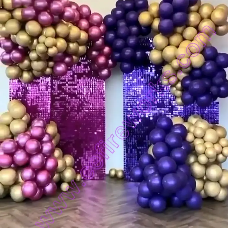 Розовое золото Переливающаяся панель s блёстки свадебный фон Пользовательские