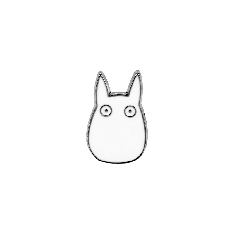 01 Япония Miyazaki аниме Хаяо Милая брошка мультфильм Тоторо эмалированные булавки и броши для мужчин и женщин рюкзак воротник нагрудные значки брошь-4 - Окраска металла: 01