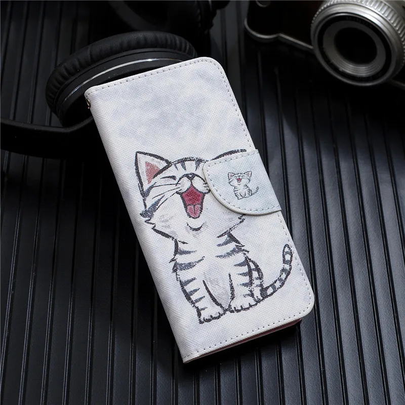 Cat Милый Кот Единорог бабочка чехол-портмоне с откидной крышкой чехол на Xiaomi mi A3 A1 A2 Lite Red mi 8A 7A 6A 4X Go Red mi фотокамеры мгновенного действия 8 7 6 Note 8, 8, 7 6 5 4X - Color: Cat
