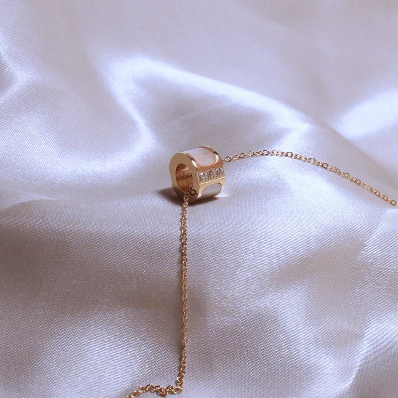 Ожерелье из нержавеющей стали в виде ракушки круглое искусственное ожерелье