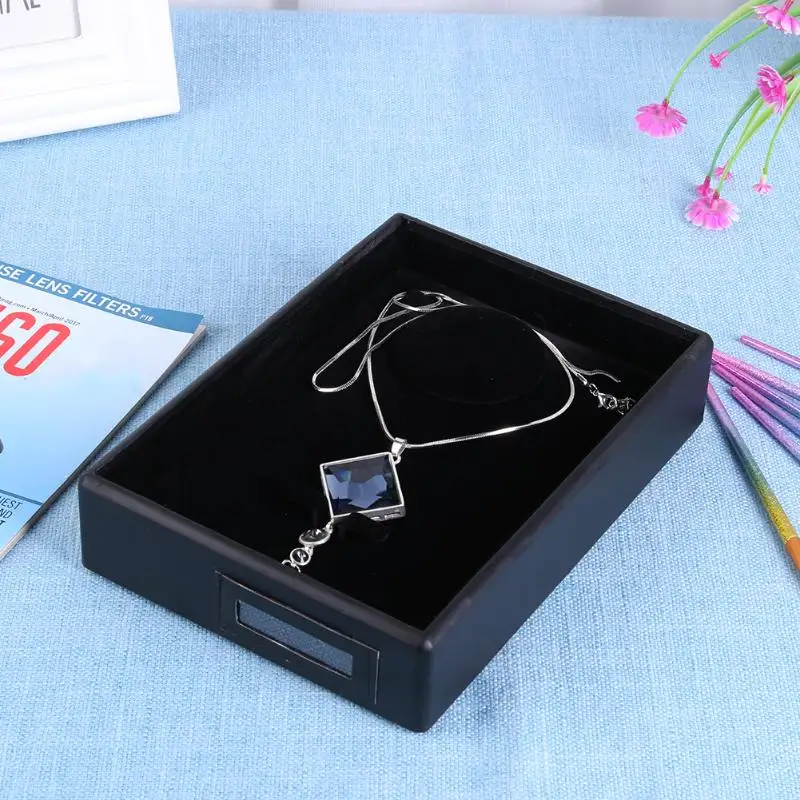 Портативная шкатулка для украшений серьги браслет ожерелье кожаный