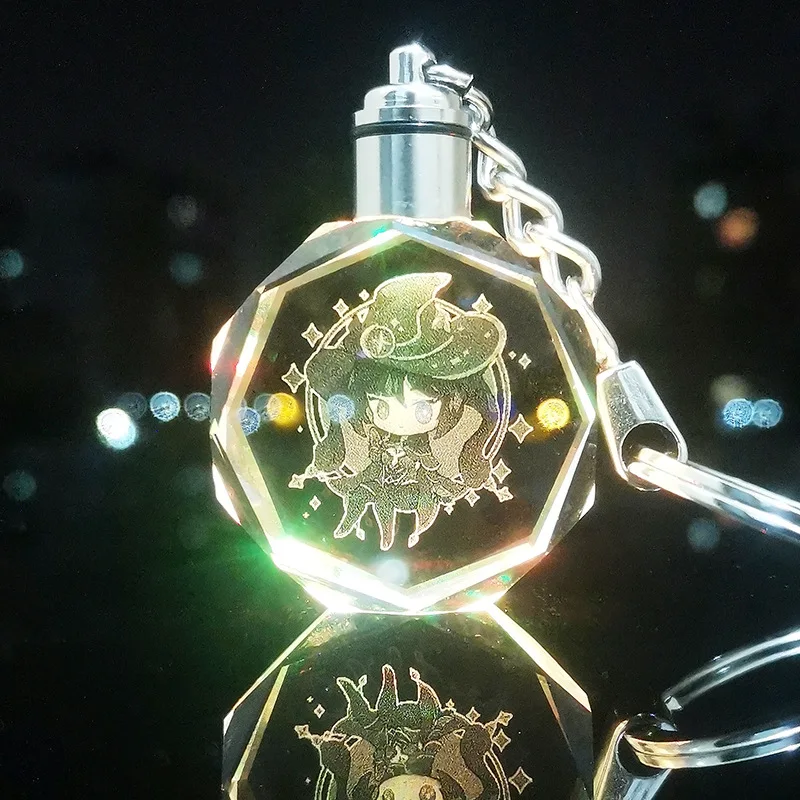 Genshin замороженный акриловый анимация игровой периферический размеров брелок