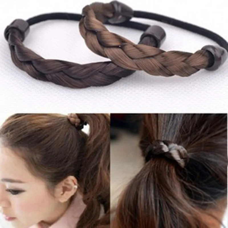 

1pcs Hair Ponytail Holders Plaits Stretch Rubber Band Braid Hair Ring Rope Women Girls Hair Braider Accessories