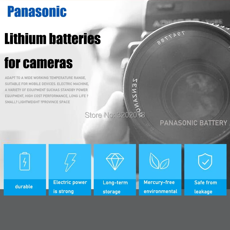 Литиевая батарея Panasonic 3 в CR123 CR 123A CR17345 16340 cr123a 50 шт.|Батарейки| |