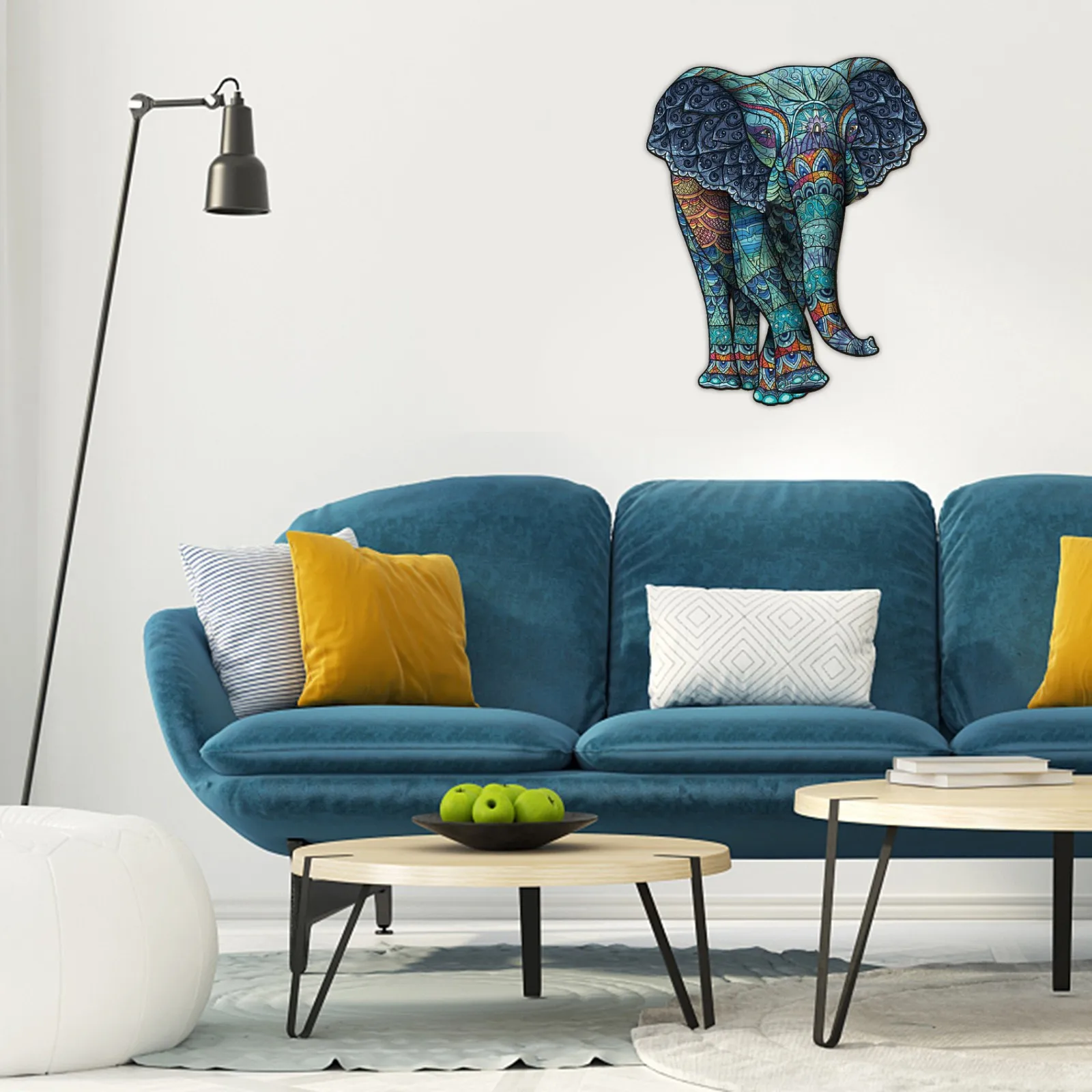 

Elephant Tribal Wooden Puzzle Unique Shape Pieces Animal for Adults and children Puzzles Birthday Gifts for Kids Jigsaw 2021