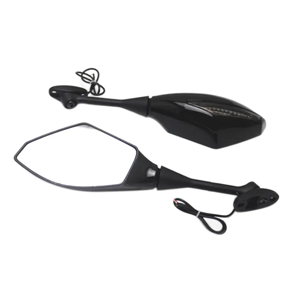 

Left Right Reflector Side Integrated Mirrors Motorcycle Bike Side Mirror Scooter Rearview Mirror for Honda CBR 600 1000 Black