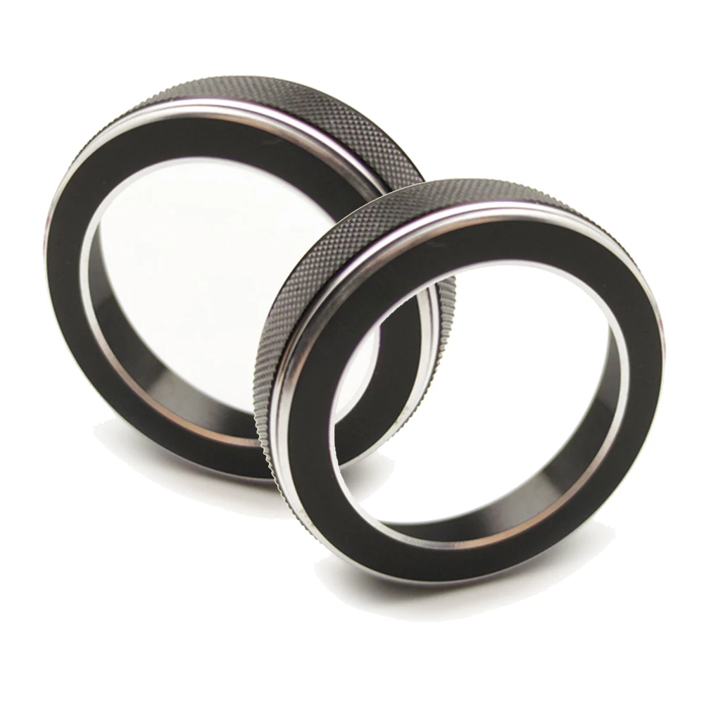 

Pair Volume Knob Cover Central Volume CD Switch Knob Ring Aluminum Alloy
