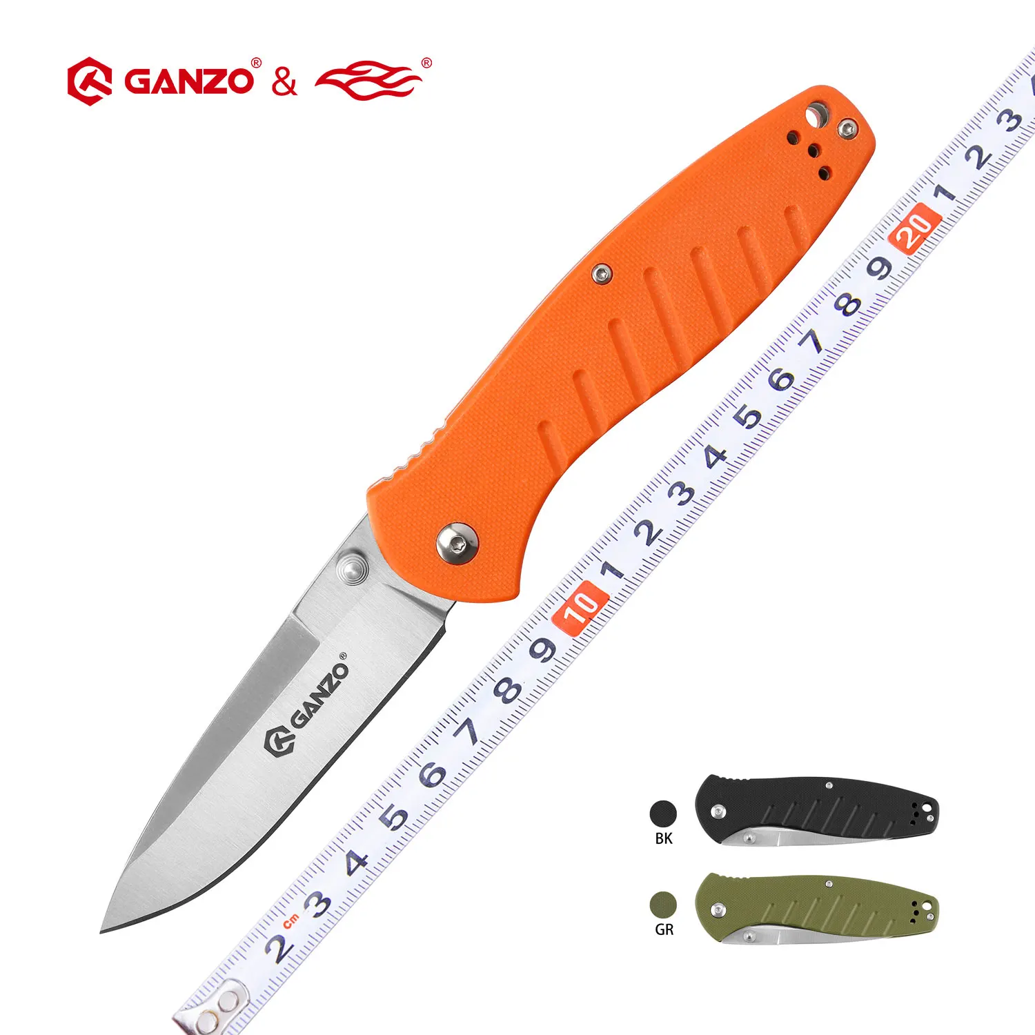 

Складной карманный нож Ganzo G738 Firebird F738, 58-60HRC, лезвие из стали 440C, рукоятка из G10, для повседневного использования, инструмент для выживания на о...