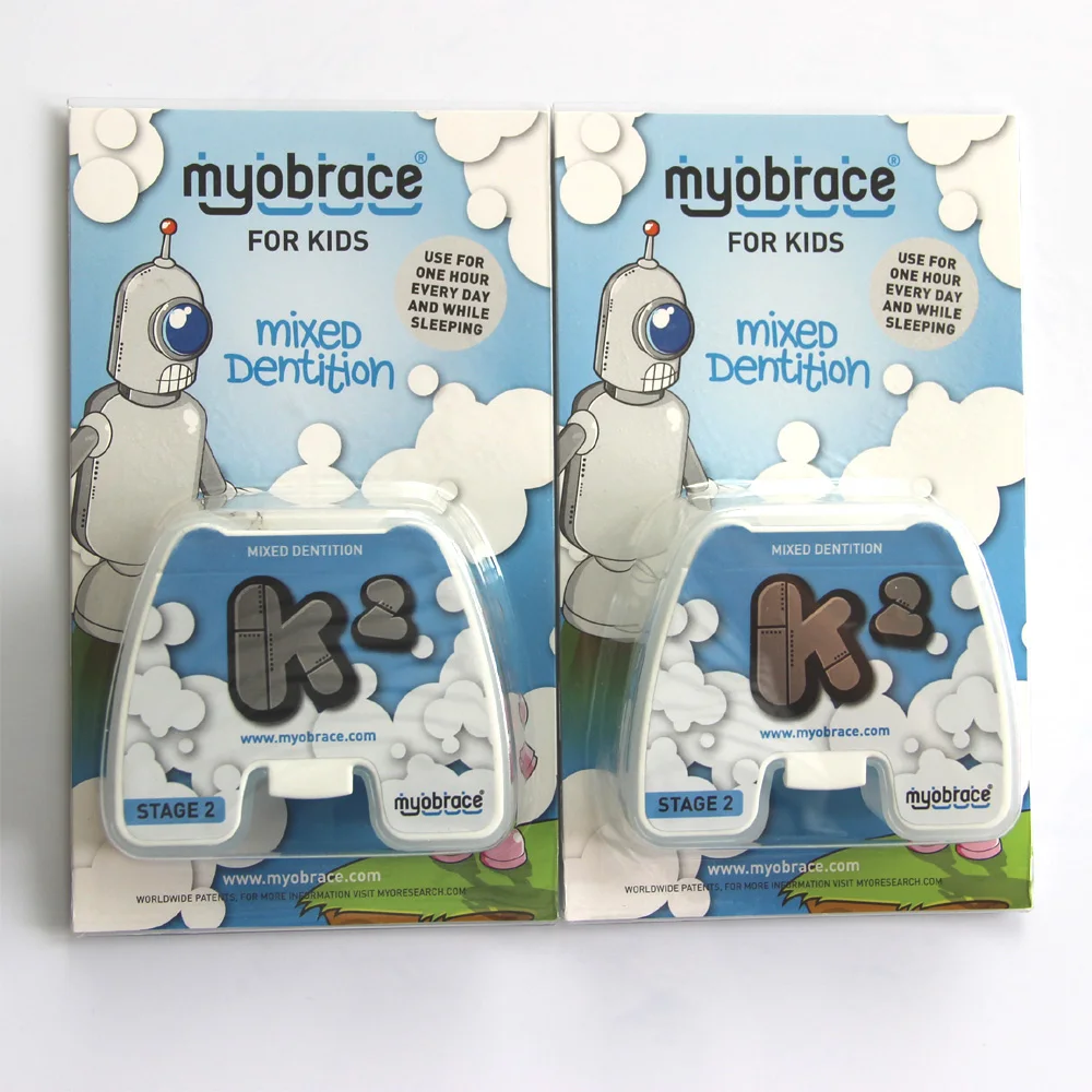 Рекламная акция прибор для тренировки зубов K2 синий/Тренировочный аппарат Myobrace