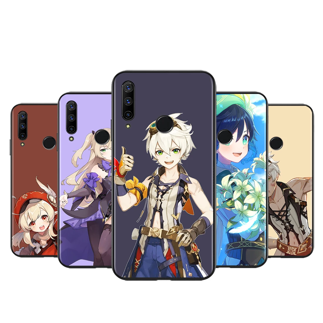 

Anime Genshin impact Lumine For HUAWEI Honor 9N 9X 9i 8X 8A 7S 7A 7C Play 3E Pro 2020 Silicone Black Soft Cover Phone Case