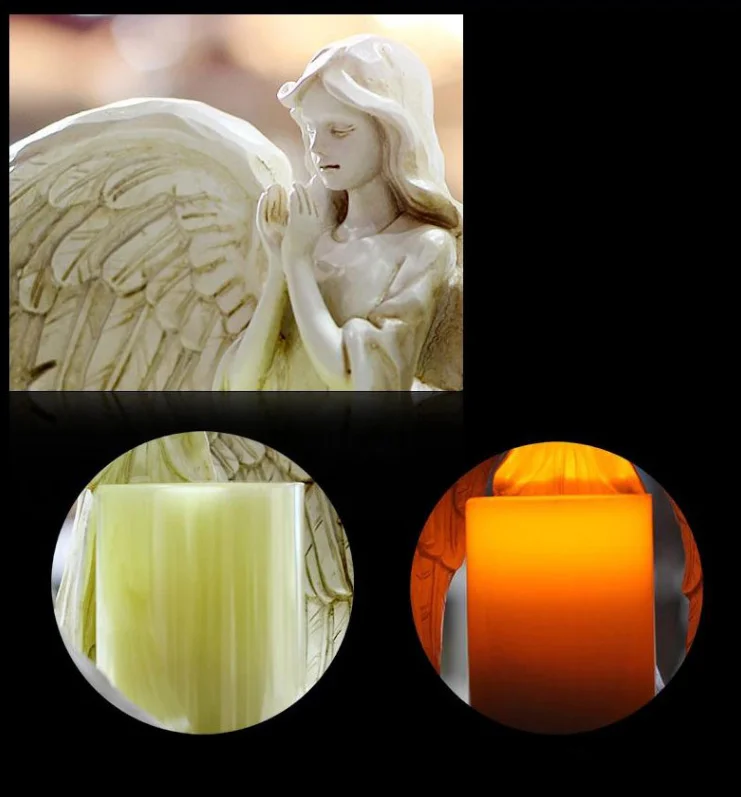 

Electronic Angel Candle Holder Resin Angel statue Wedding Gift Home Office Decoration Birthday gift for girls