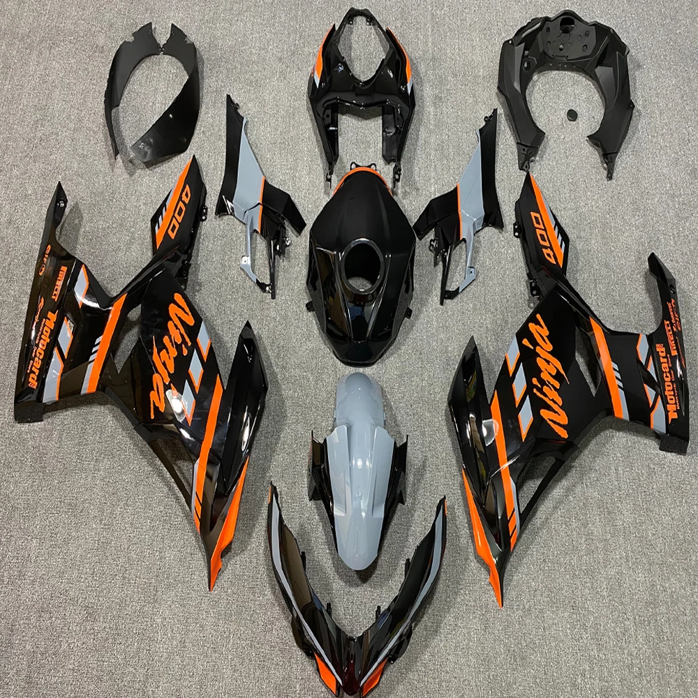

Motorcycle ABS Full Fairing Gray Cement Injection Molding Body For Kawasaki NINJA 400 NINJA400 2018 2019 2020 2021 Customizable