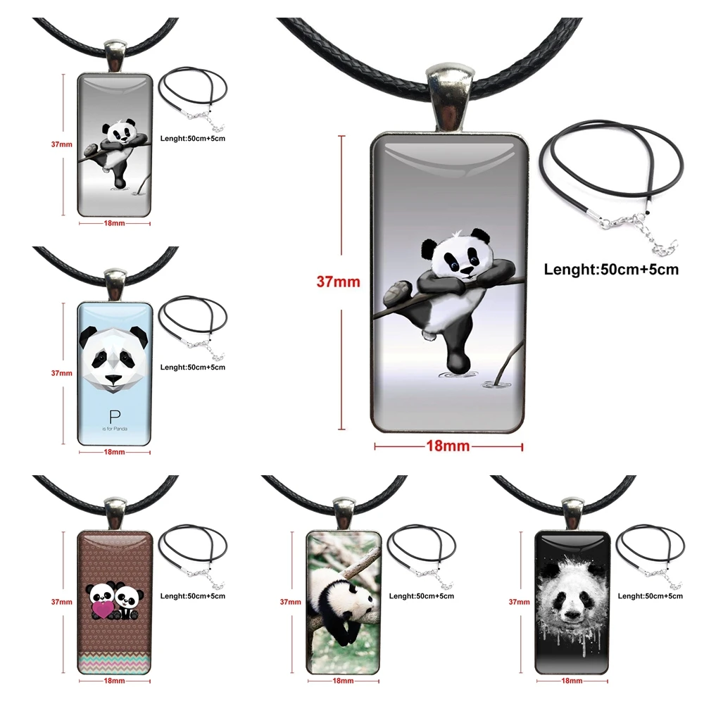 Модная женская бижутерия супер милая панда вращающийся модный стальной цветной