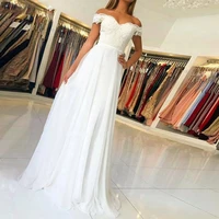sexy wedding dresses chiffon appliques pleat sweetheart off shoulder zipper a line bridal gowns novia do 2021