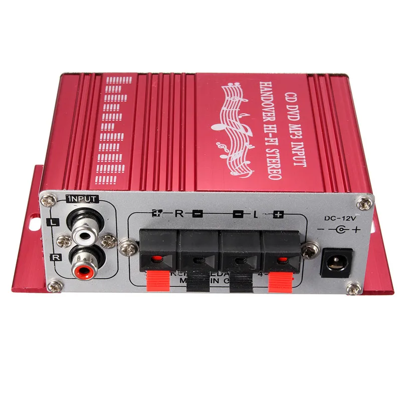 KROAK Mini 20 Вт * HiFi стерео аудио усилитель для автомобиля MP3 FM радио лодка 2 канала DVD