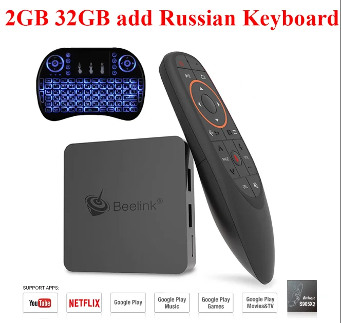 2GB 32GB add RU Beelink GTmini-A Android 8,1 Smart tv Box 4K Amlogic S905X2 4 Гб 64 Гб 2,4G+ 5,8G WiFi 1000 Мбит/с BT4.0 H.265 HDR10 2,4G голосовой пульт дистанционного управления - Цвет: 2GB 32GB add RU