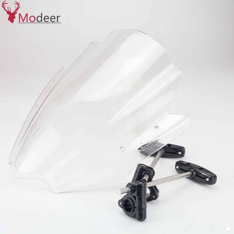 Универсальное черное крепление на ветровое стекло мотоцикла 7/8 дюйма и 1 дюйм