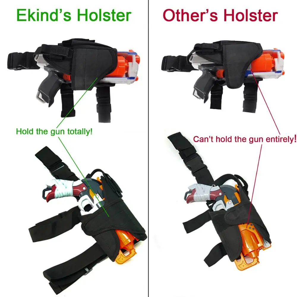 EKIND Регулируемая тактическая кобура для ног серии Nerf Blaster|nerf tactical|nerf eliteholster for |