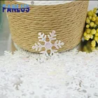 100 шт. искусственная Снежинка украшения Замороженные вечерние рождественские украшения свадьба день рождения DIY ручной работы зимние украшения для дома