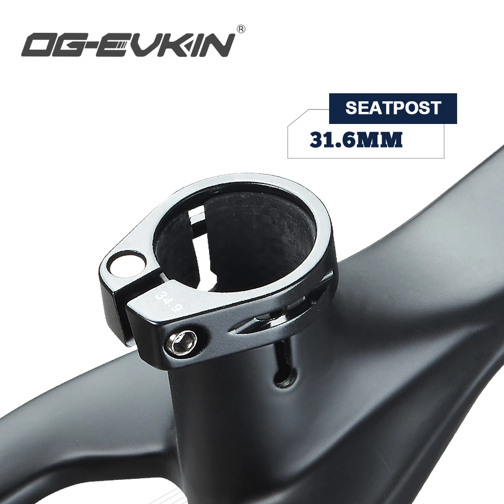 OG-EVKIN CF-054 MTB 12V Carbon Mountain Bike Frame 12X148 Thru-Axle 29er BSA73 1-1/8-1-1/2 Disc Bicycle Frame Carbon Bike Frame images - 6