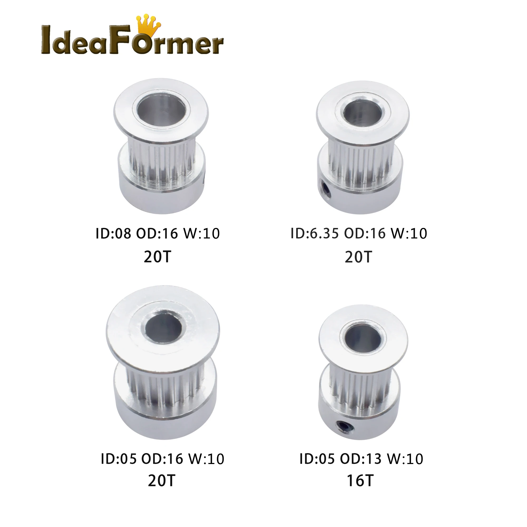 Шкив ГРМ GT2 16 зубьев 20 отверстие 5 мм 6 35 8 синхронное колесо для стандартного