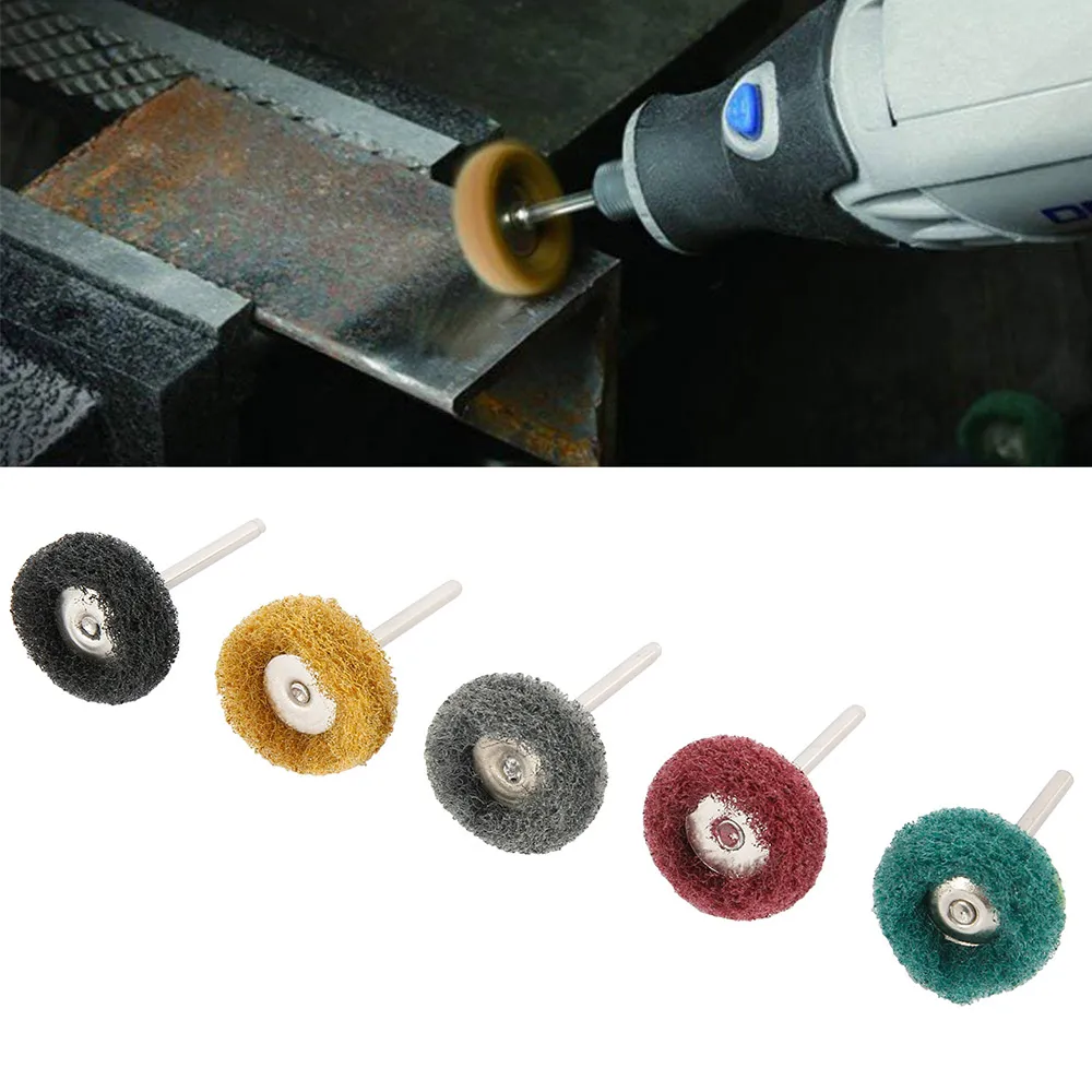 80 шт Мини щетки губки с абразивным кругом нейлон для шлифования оптоволоконных