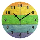 Настенные часы 25 см, бесшумные, на батарейках, с винтажным деревянным принтом, настенные часы для кухни, дома и офиса, декор для стен