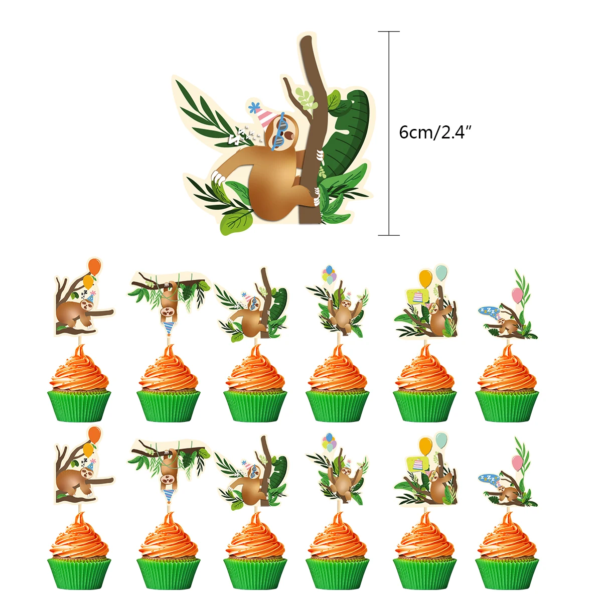 Набор украшений для детского дня рождения с изображением ленивецкого