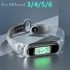 Ремешок силиконовый для Xiaomi Mi Band 5 4 3, сменный прозрачный браслет для Mi band 4 5