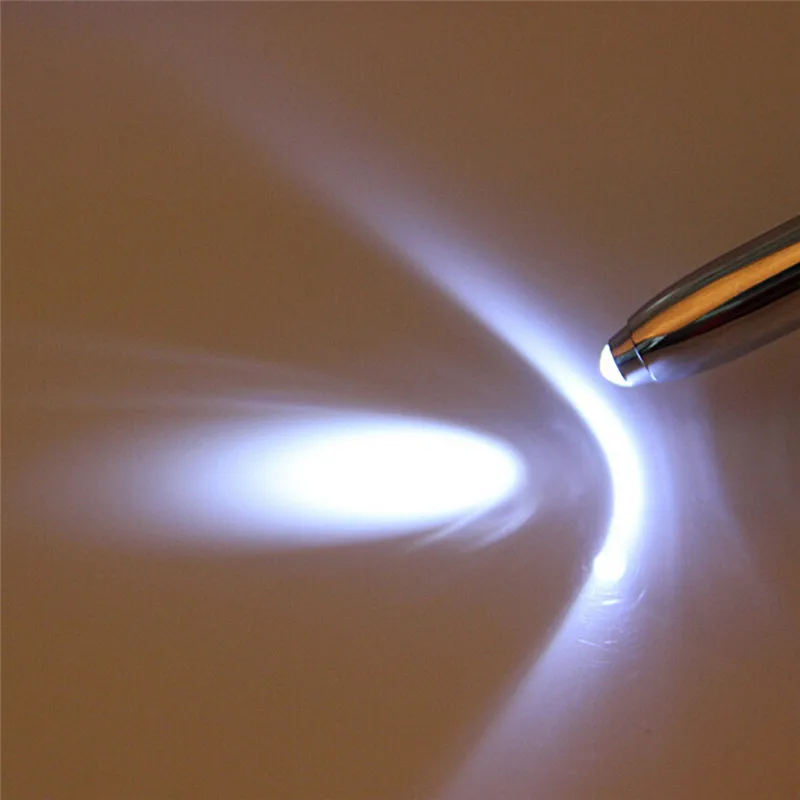 3 In 1 Touch Screen Stylus Ballpoint Pen With LED Flash Light For iPad Iphone School Writing Pens Novelty | Канцтовары для офиса и