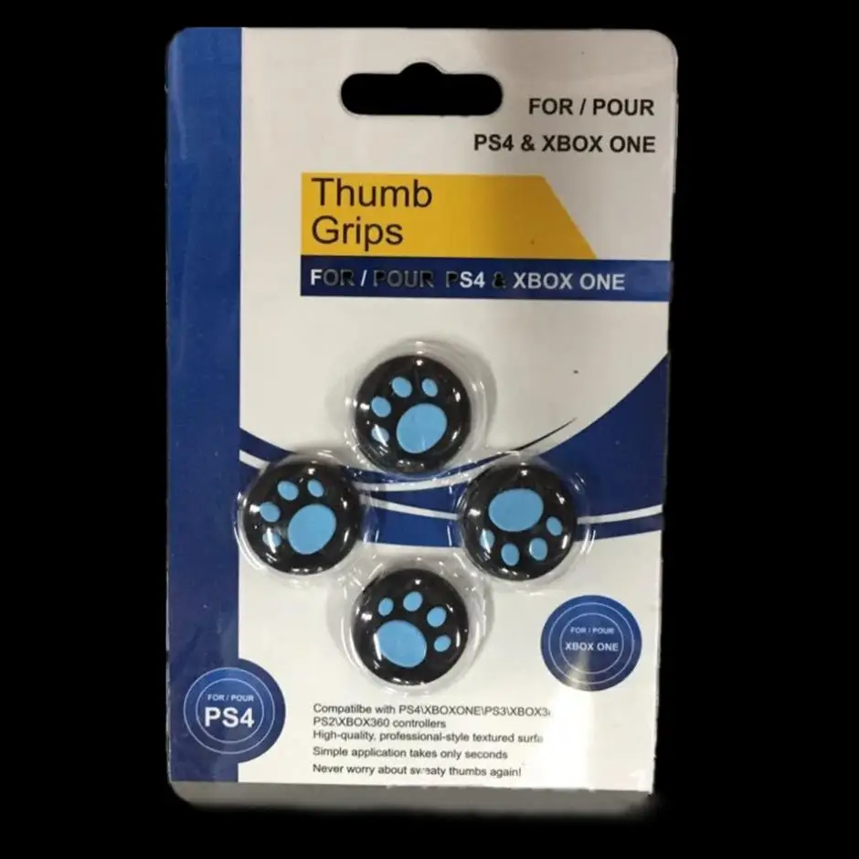 4 шт. силиконовые колпачки для джойстика в виде кошачьих лапок PS3 PS4 XBOX ONE 360 |