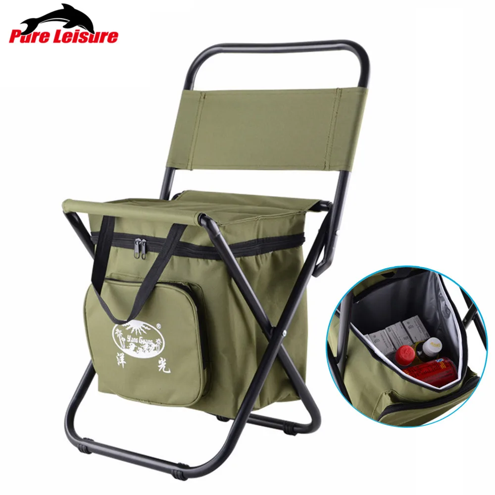 Уличные стулья для рыбалки складные кемпинга стул ледяная сумка термоса кулер
