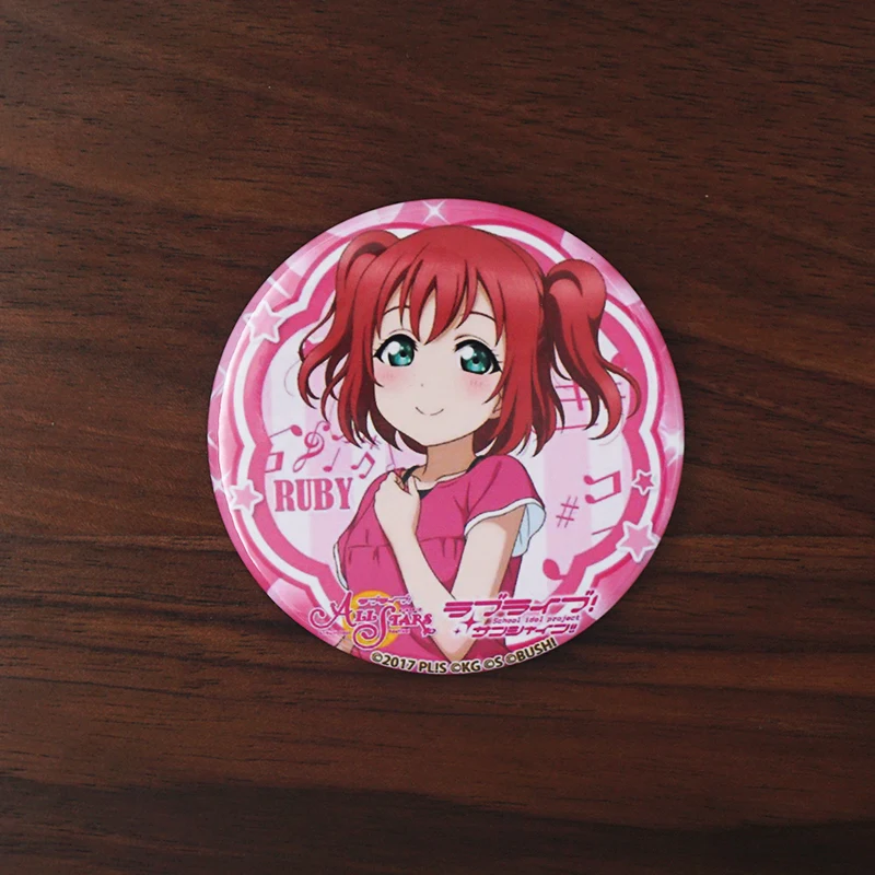 Любовь Live все звезды значок аниме Chika Riko Kanan Dia Yoshiko Mari Aqours Lovelive Sunshine игра