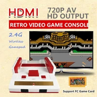 10pcslot 8 bit 2 4g mini hd av port retro video game console built in 88 classic games handheld hd tv family video game player