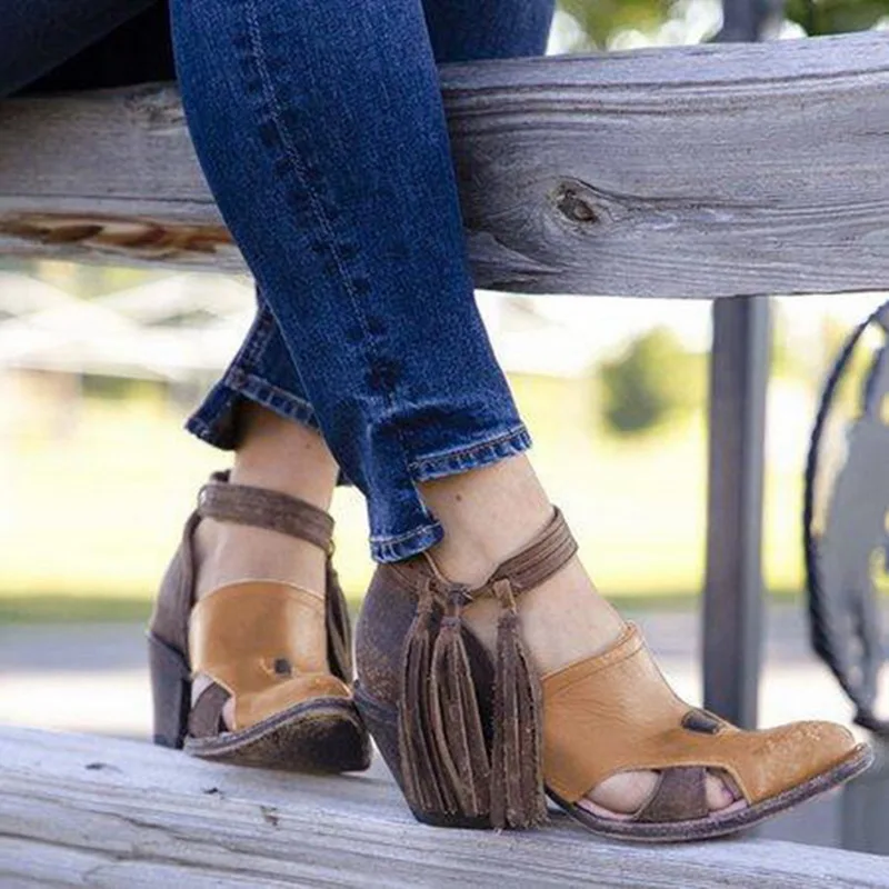 Vertvie ковбойские ботильоны для женщин в стиле ретро короткие ботинки на высоком