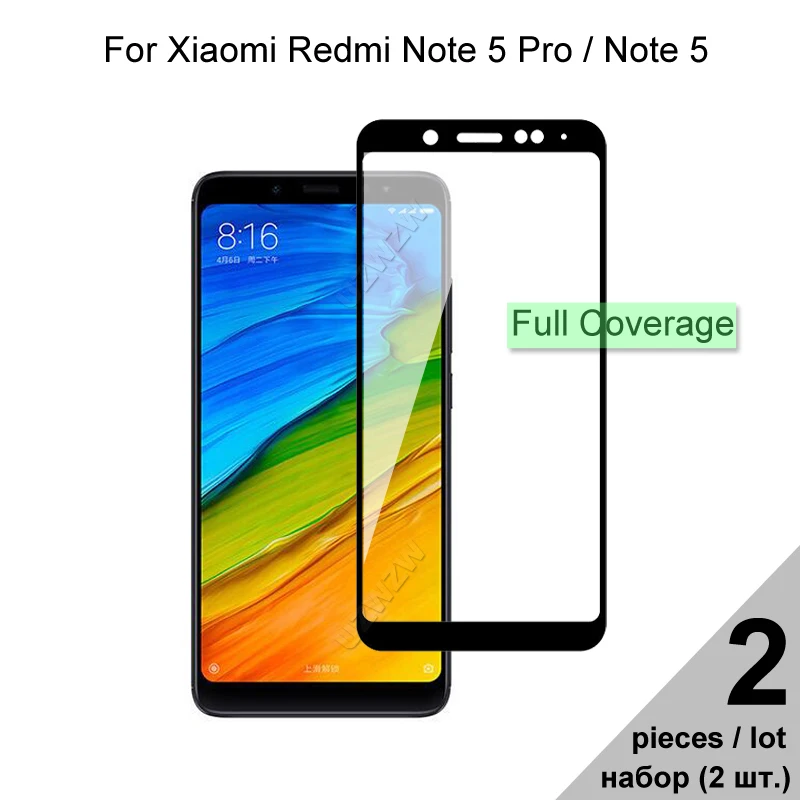 Защитное стекло для Xiaomi Redmi Note 5 Pro / Redmi Note 5, закаленное стекло с полным покрытием для Xiaomi Redmi Note 5 Pro