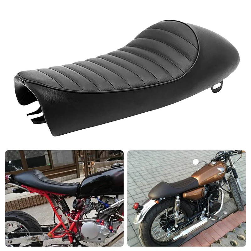 مقعد دراجة نارية ريترو مخصص لـ Yamaha Sr400 500 Xj Xs Kz Honda Cb200 350 500 750 Suzuki Gn A Anvas Info
