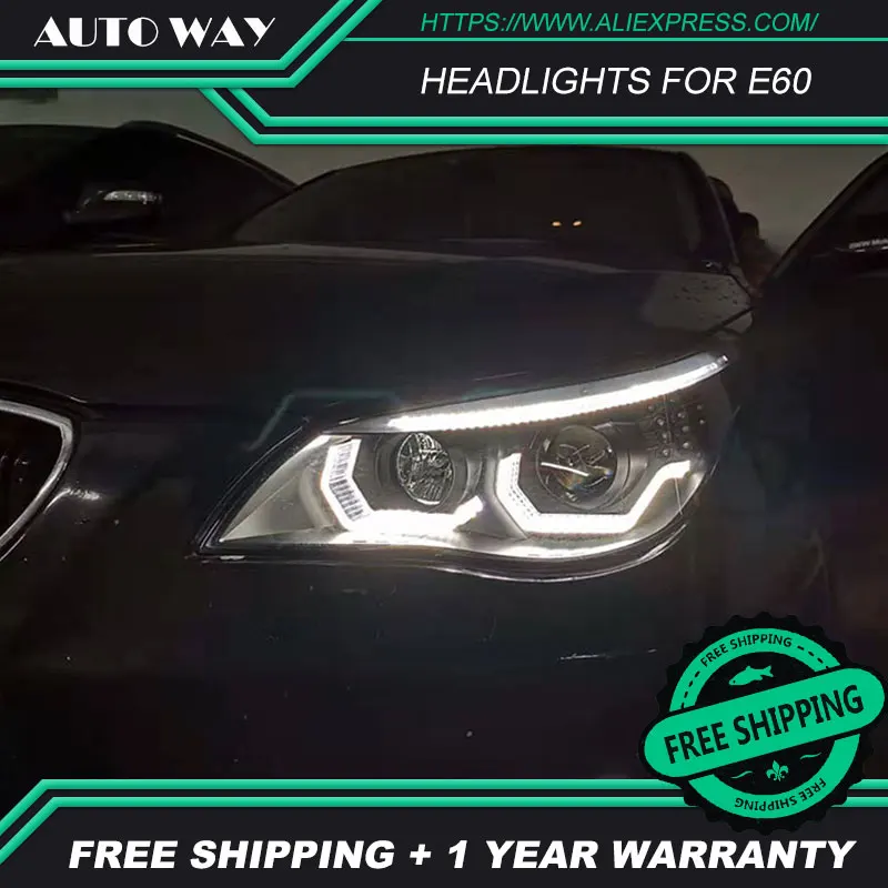 Чехол для стайлинга автомобиля BMW E60 основной светильник s 2003-2010 523i 530i головной