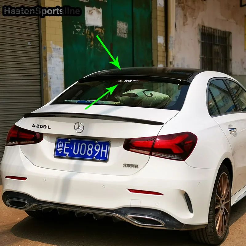 W177 A180 A200 A220 класс углеродного волокна AMG стиль авто задний спойлер на крыше крыло для Mercedes Benz W177 седан 2018UP