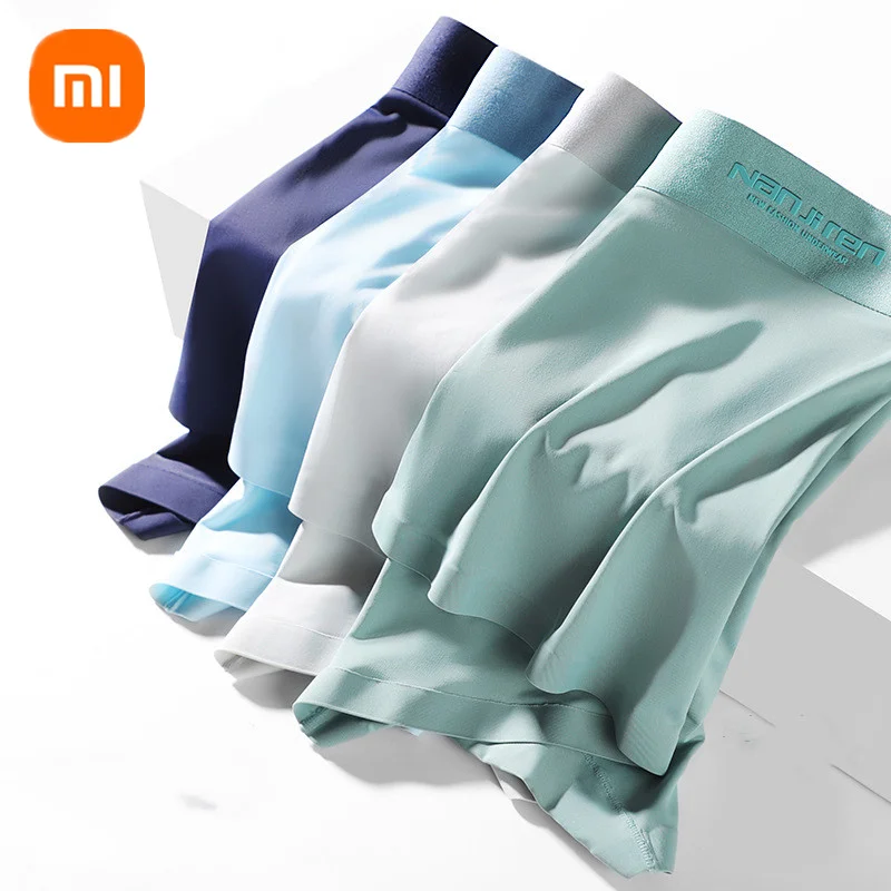 

3pcs xiaomi mjia graphene antibacterial ice silk underwear moisture-absorbing breathable skin-friendly boxer briefs