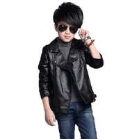kids jacket boys coats autumn spring new pu leather jacket childrens warming outerwear baby boys thin clothing baby boy coat top