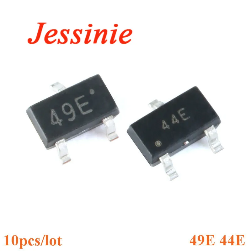10 шт. сенсорный переключатель с эффектом Холла SOT23 SMD 44E 49E элемента бесщеточный