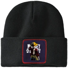 Япония Аниме One Piece Luffy The Pirate King Harajuku соломенные Вязаные Лыжные
