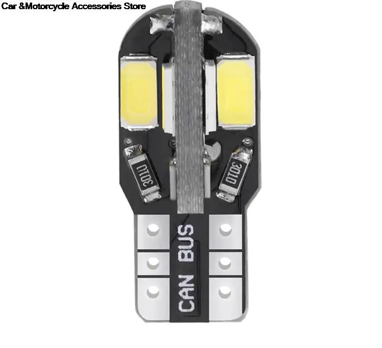 От DHL 1000 шт. Canbus безотказная T10 T15 W5W 194 SMD Светодиодная лампа 5630 5730 t10 8 8smd 400 люмен