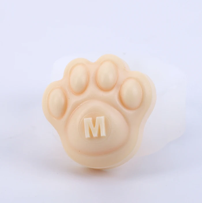 Милый медведь ладонь 3d силиконовые формы легкий выпуск стерео силиконовая форма