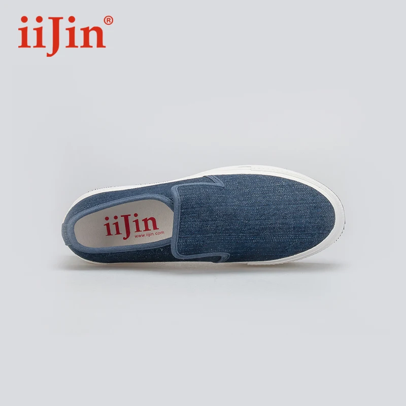 

Increased platform denim light version comfortable slip on flats sneakers women's Vulcanized shoes kobieta wulkanizacji buty